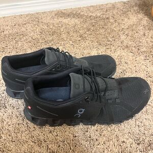 On Cloud Running Shoes Black Women 9.5